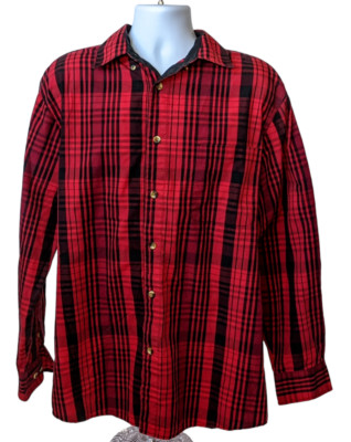 C.E. Schmidt Workwear Men's Size LT Work Shirt Plaid Print