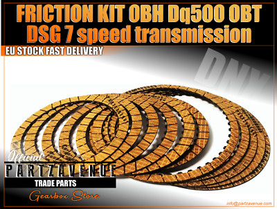 Gearbox Friction Kit DQ500,OBH,OBT,0BT,0BH DSG 7 Speed VW VAG ,belaglamellen