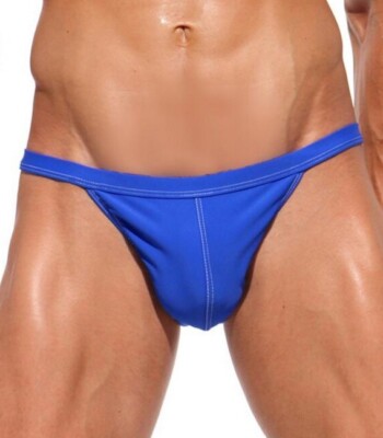 Thong Mens Euro Swimsuit X4D Swim Thong Jet Black Ergowear