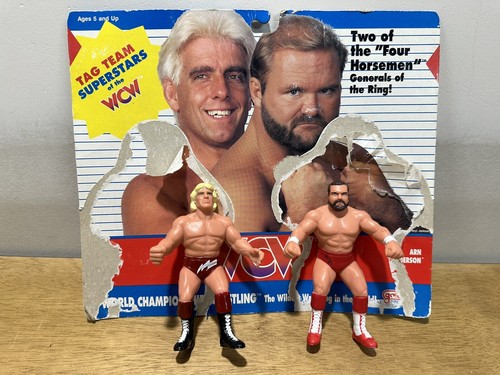 WCW Galoob 1990 Rick Flair  & Arn Anderson fig...