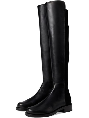 UNISA Gillean Over-Knee Boots Pull-on Stretchy Black Faux Leather US Size 11 - 第 1/6 張圖片
