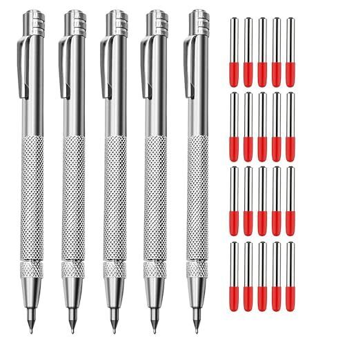5 Pack Tungsten Carbide Scriber Pen with Magnet for Metal Leather Glass Wood - Picture 1 of 6