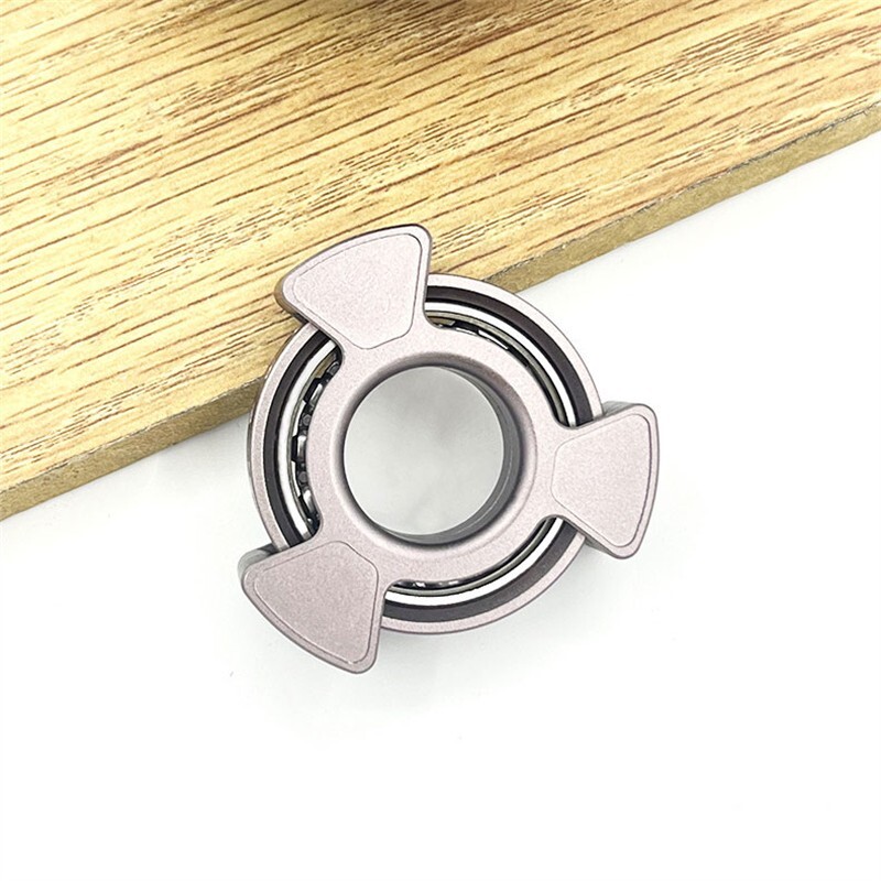 Aluminum Alloy EDC Fidget Spinner Adult Metal Fidget Ring ADHD Anti-Anxiety Tool