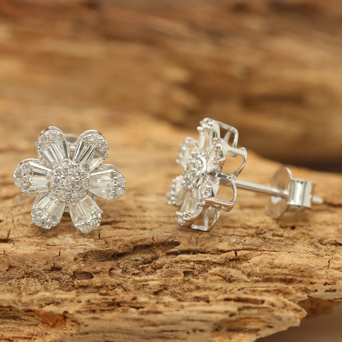 Best white shop gold earrings