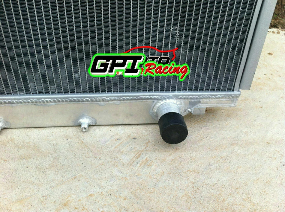 Aluminum Radiator+Fans For Toyota Land cruiser 80 Series HDJ80 HZJ80 MT - Image 3 of 4