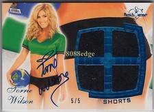 2012 BENCHWARMER SOCCER SHORTS AUTO: TORRIE WILSON #5/5 SWATCH AUTOGRAPH PLAYBOY