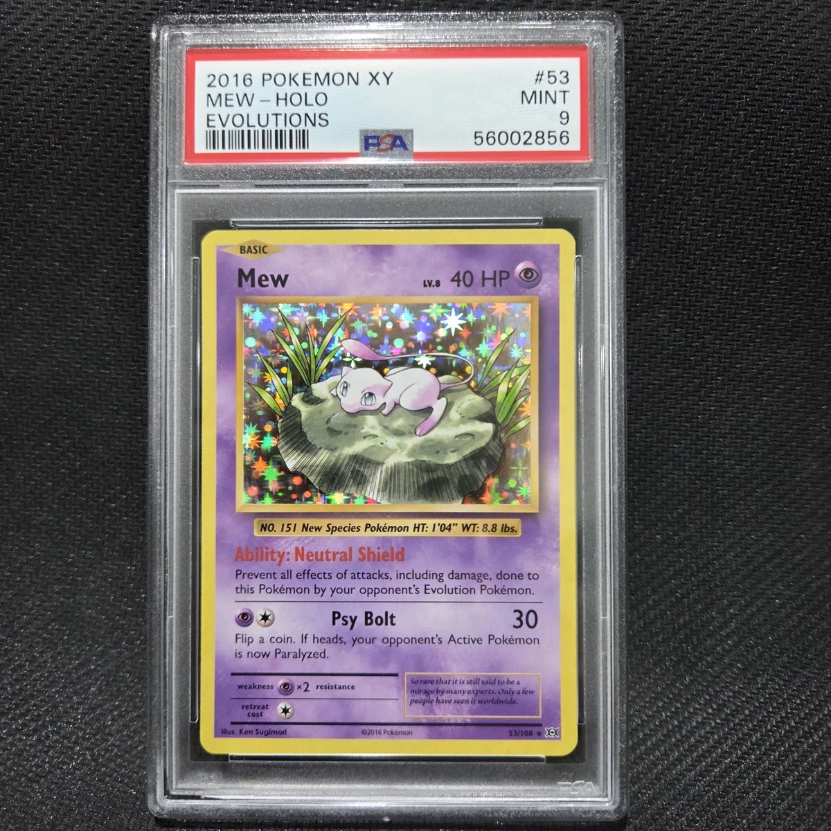 Mew Pokémon TCG Professional Sports Authenticator (PSA) Individual