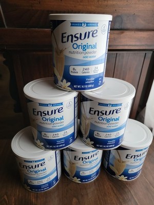Ensure Original Vanilla Nutrition Powder 14.1 oz  BUNDLE 6-Pack Exp 07/26