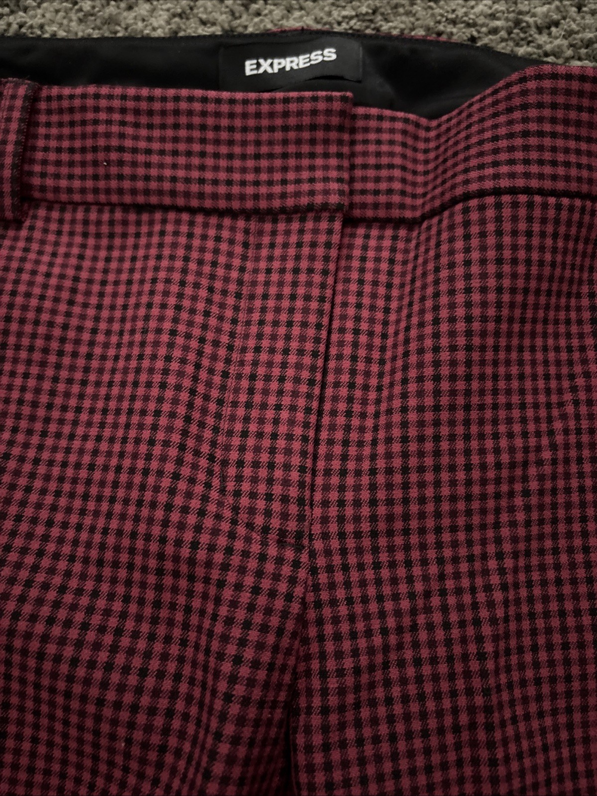 Express Columnist Barely Boot Stretch Red Black C… - image 4