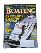 VINTAGE Boating Magazine 2001 Vol 74 No 1 Be a Better Boater, Retro, Watersports