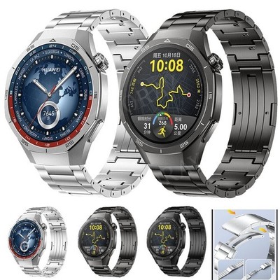 22mm Universal Titan Metall Armband Uhrenarmband Smartwatch Ersatz Luxus Band