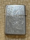 Vintage 1996 Zippo Venetian Chrome Lighter Blank Engraving Panel D XII USA — photo 1