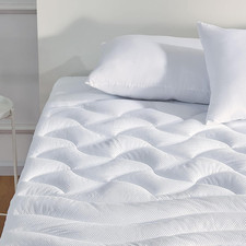 King Size Cooling Mattress Topper, Premium Zoned Cool Mattress Pad Cover, Padded