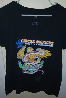Roger Clyne & the Peacemakers Circus Mexicus 2024 V-neck Ladies T- large - Image 1 of 3