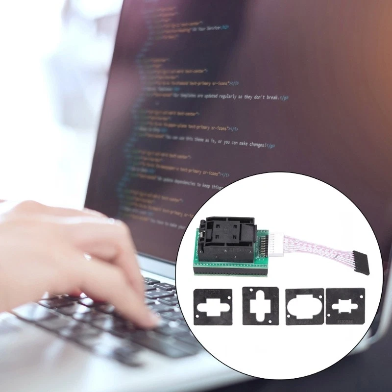 Enchufe de prueba programador de chips multifuncional BGA64P-1.0 BGA64 PC48 programador Foto 2 de 4