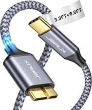 JSAUX USB C to Micro B Cable, 2 Pack 3.3ft 6.6ft Type C 3.3ft 6.6ft, Grey