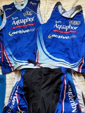 Voler Team Aquaphor Race Tri Top Singlet Pant M Triathlon Short medium blue