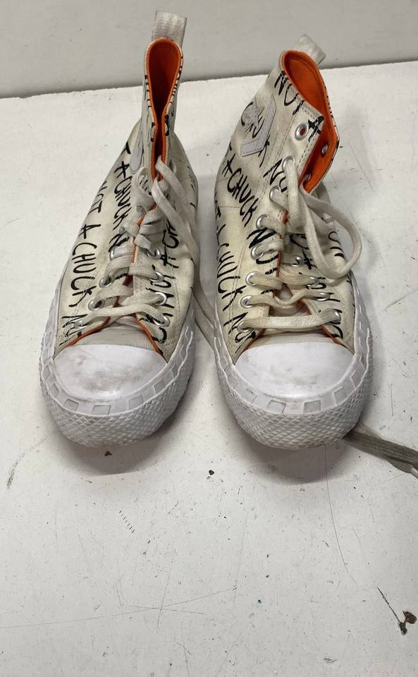 Converse Chuck Taylor All Star Untit1ed Not A Chuck Egret Orange High Size 9 - Image 2 of 4