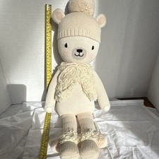 cuddle kind Handmade Knit Bear Stuffed Animal Large 24 inches