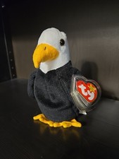 Retired 1996 Ty Beanie Baby Babies Baldy The Eagle 