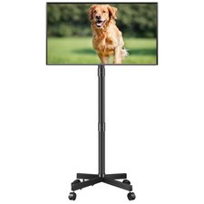 Rolling TV Stand for 23-60 Inch LCD LED Flat Curved Panel Screens TVs, Height...