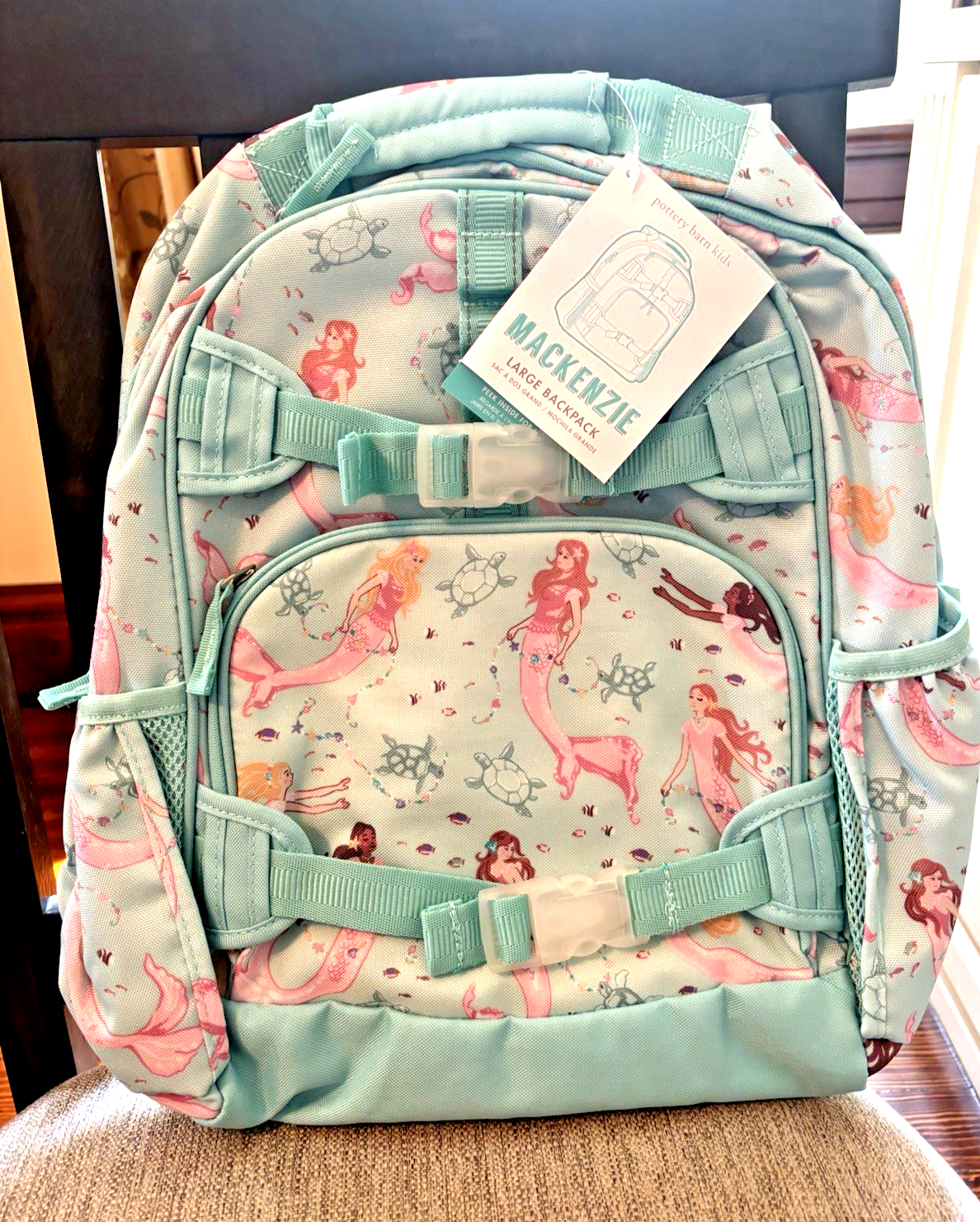 PONY Scuola Ceramica Fienile GRANDE ZAINO Disney Borsa Viaggio Vacanze Sirena Belle ? .