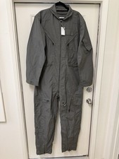 Aramid Flight Suit Mens 46L Long Flyers Coveralls Green CWU-27/P Brand New