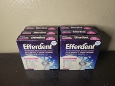 EFFERDENT - 6 Box of 20 Count Tablets Anti-Bacterial Denture Cleanser 120 Total
