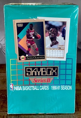 1990-91 SKYBOX NBA Basketball (Series 2) BOX 36 Packs OLAJUWON EWING ROOKIES OVP