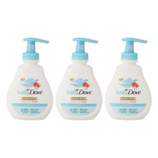 Baby Dove Sensitive Skin Care Head to Toe Wash Moisture 200ml - Pack of 3