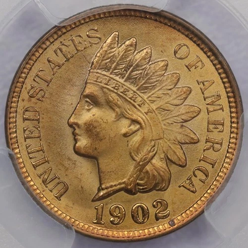 1902 1c Indian Head Cent - PCGS MS 65+ RD CAC