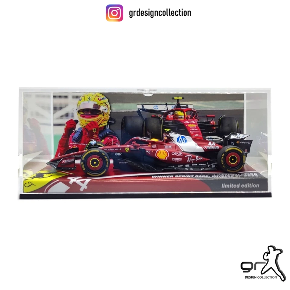 Lewis Hamilton - Ferrari SF25 - F1 Sprint Race Chinese GP 2025 / LookSmart 1:43 - Immagine 2 di 4