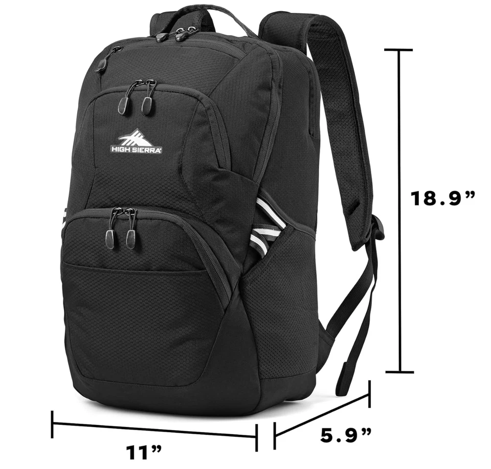 Mochila High Sierra Swoop Negra Bolsillo para Laptop más Funda para Tablet Nueva con Etiquetas Nueva Foto 4 de 4