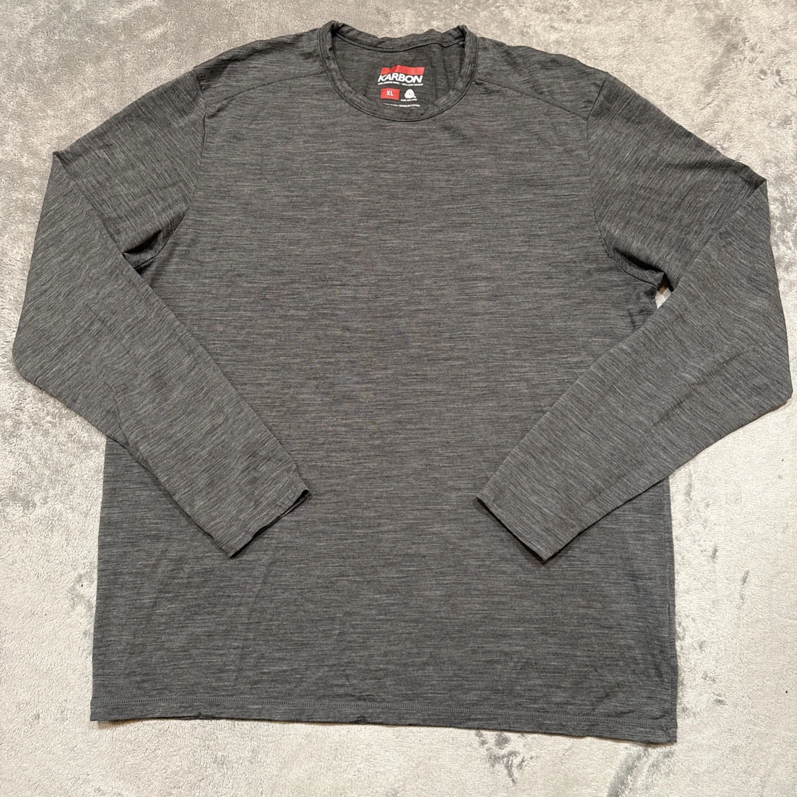 Karbon Shirt Mens XL Gray 100% Merino Wool Long Sleeve Base Layer Outdoor
Opens in a new window or t