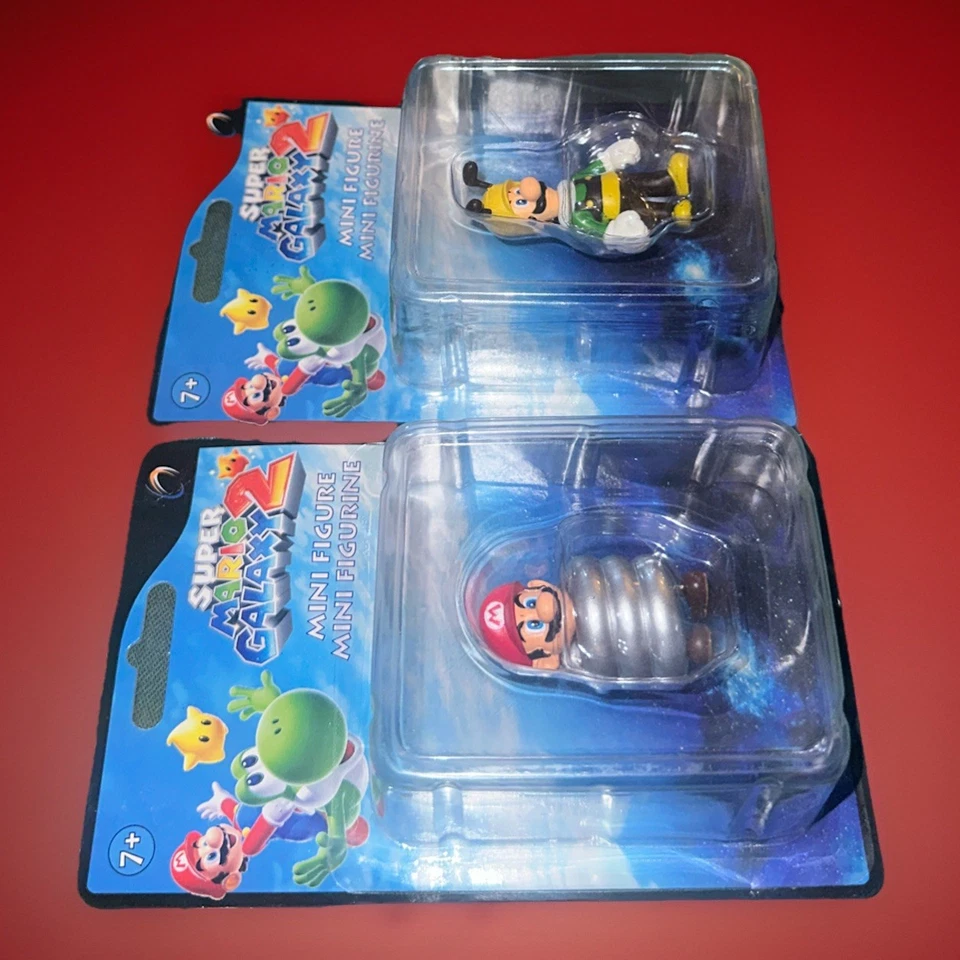 Banpresto Super Mario Galaxy 2 Luigi Bee & Mario Mini Lote 2 Figuras Juguetes Sellados Foto 4 de 4