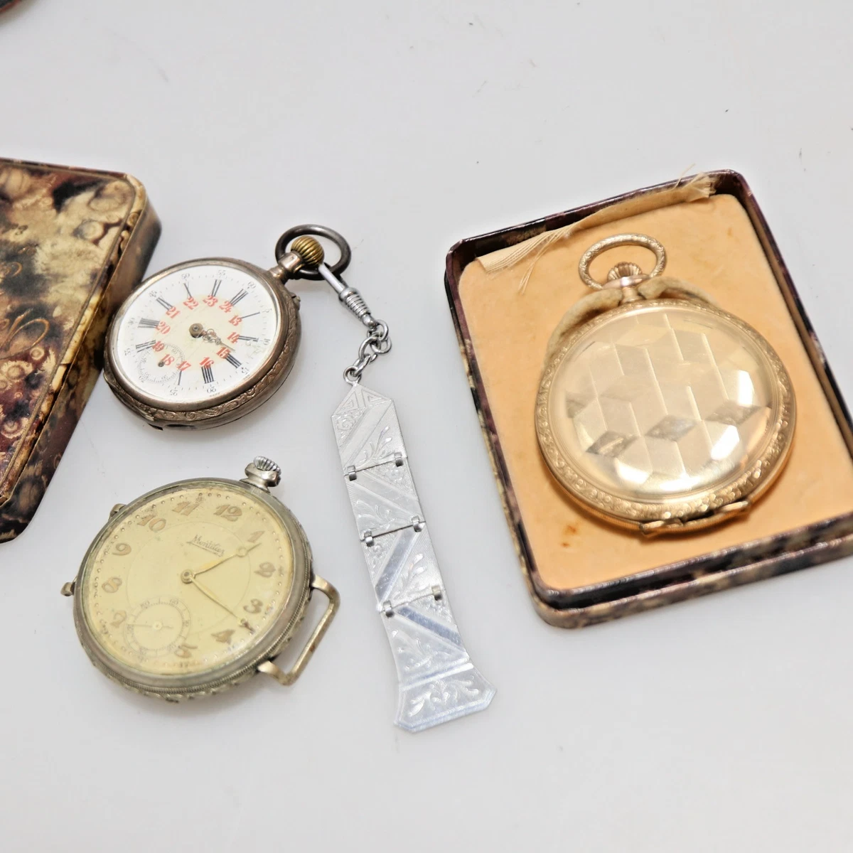 OROLOGIO DA TASCA CIPOLLA QUARZO CATENA MOTO BIKER VINTAGE - Foto 8