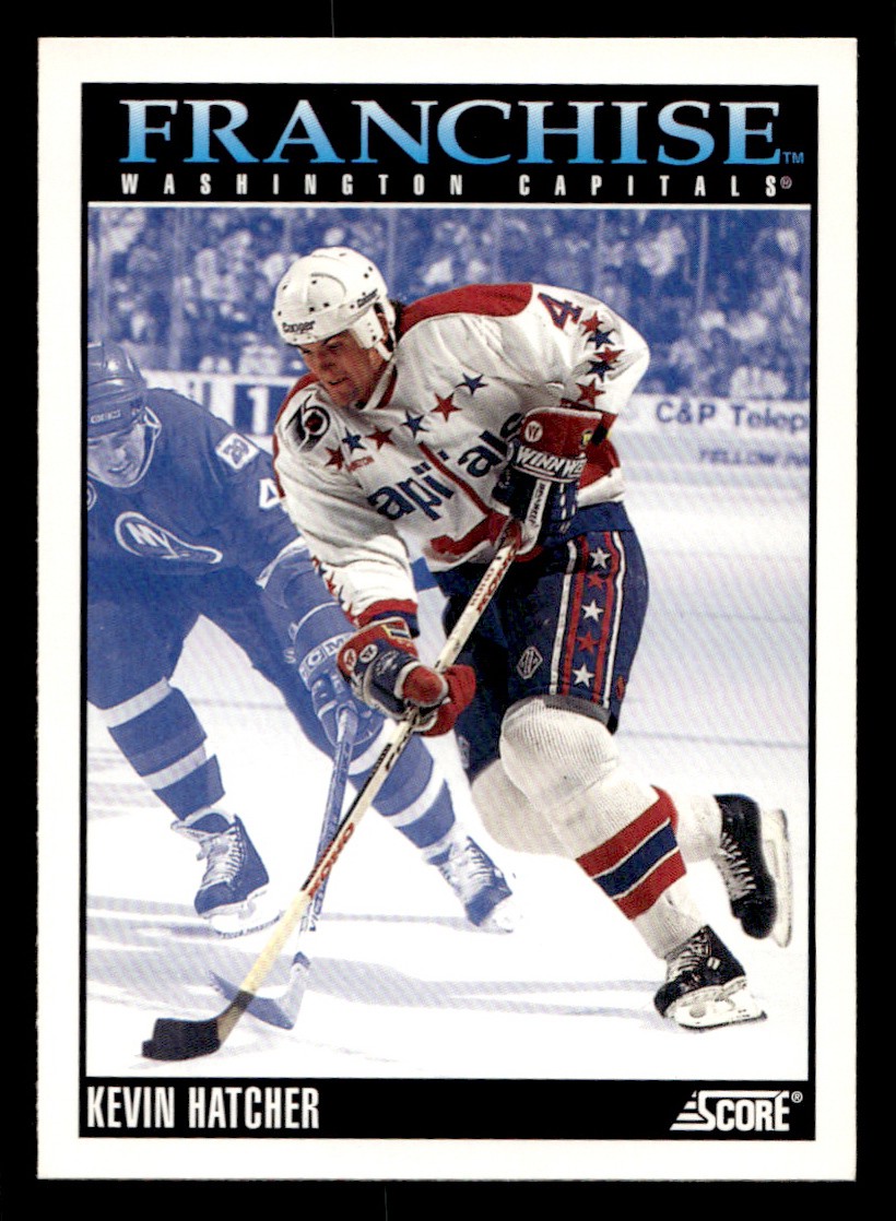 - Kevin Hatcher Ice Hockey card Washington Capitals Raw Trading Card