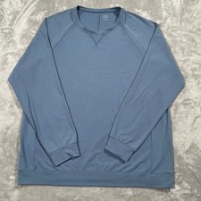 Cozy Earth Sweatshirt Large Blue Soft Cozy Lounge Pajama Casual Sleepwear Bamboo