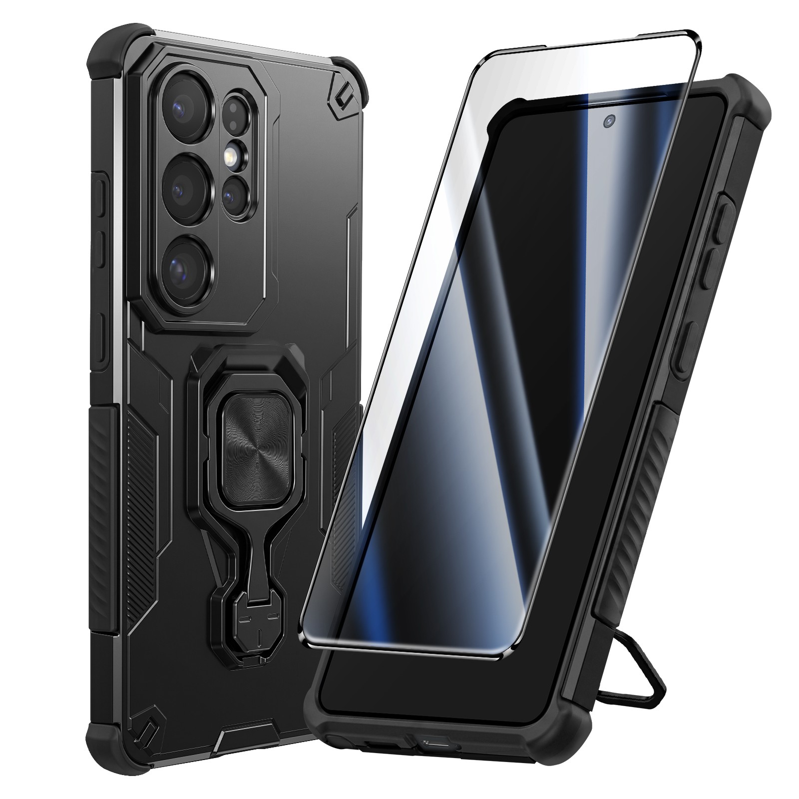 Coque Galaxy S26 Ultra pour éviter les chutes grâce à l'anneau magnétique 360 antidérapant