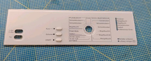 Miele T495C Trockner Schalterblende Zierblende Oberteil lichtweiß M.Nr 04709712