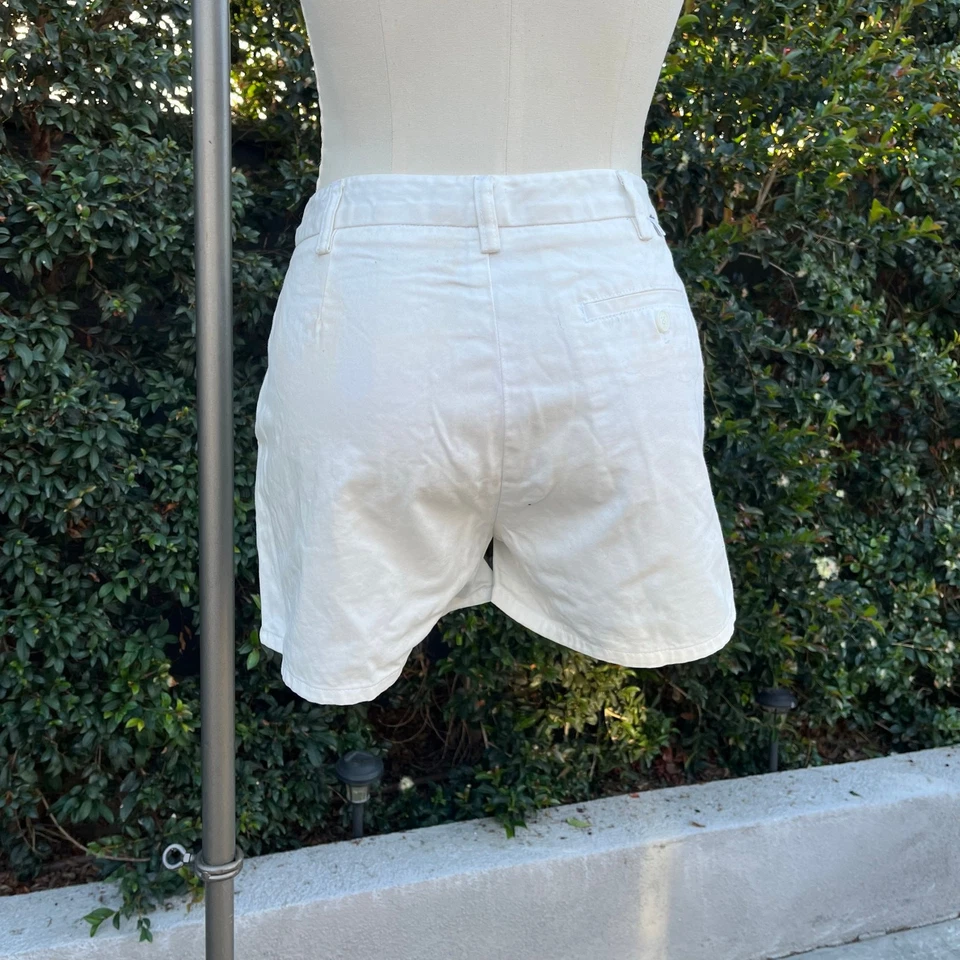 Pantalones cortos blancos vintage años 90 CK Calvin Klein Jeans 6 para mujer Foto 3 de 4