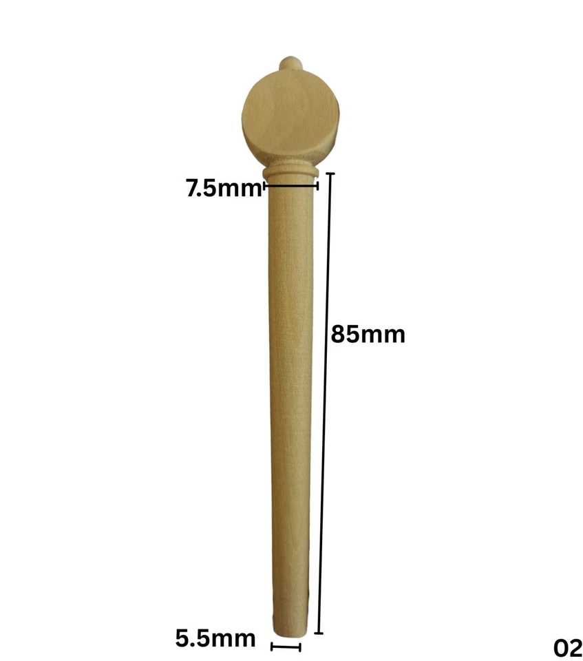 AAA Quality Lute Pegs (Set of 13) | Hand Finished, Ebony, Box And Rose Wood  |02 - Image 2 of 4