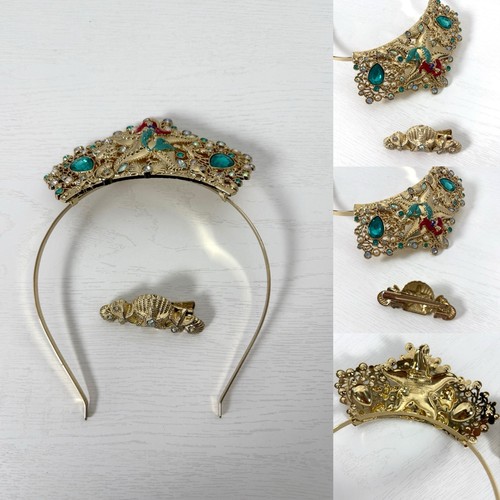 Disney Parks The Little Mermaid Tiara Deluxe Accessory-Metal Costume Head Piece