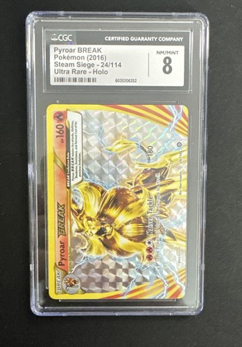 Pyroar BREAK graded CGC 8 for sale on eBay