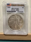 2006 Silver Eagle PCGS MS69 First Strike 1oz .999 Fine Silver ASE
