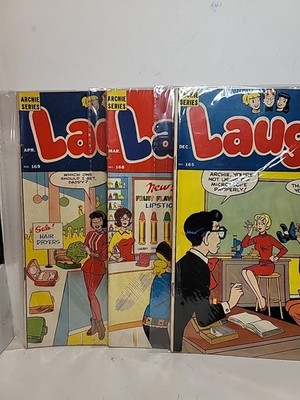 Lot of 3 LAUGH Comics #165 168 169 1964 & 1965 ARCHIE SERIES Silver Age Comics 