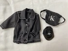Barbie Doll "CK Calvin Klein" Windbreaker Bloomingdale Jacket Set, 1990s Vintage