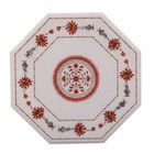 24" Marble Table Top / Coffee Table Handmade Inlay Work Home Furniture