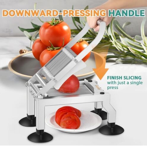 Newhai Commercial Tomato Slicer 0.4”/10mm Thickness Manual Tomato Cucumber…. - Picture 7 of 7