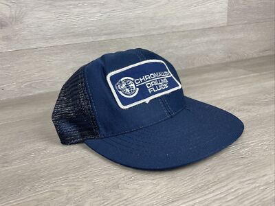 Chromalloy Drilling Fluids Snapback Hat Trucker Cap Patch Mesh Made In USA